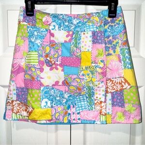 LILLY PULITZER GEORGIE SKIRT LOCO PATCH. Size 0. EUC